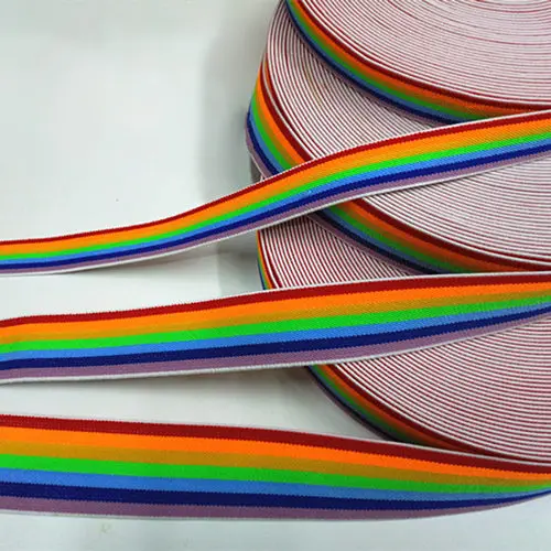 High Elastic Bands rainbow elastic durable rubber belt ribbon garment accessories DIY dress pants shoes clothing accessories 2_