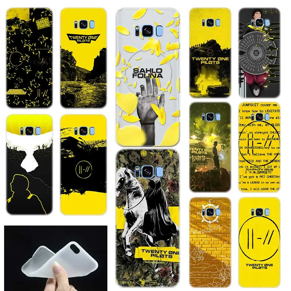 Мягкий чехол из ТПУ с рисунком Twenty One Pilots для Samsung Galaxy S7Edge S8 S9 S10 S11 S20 S30 Plus Lite E