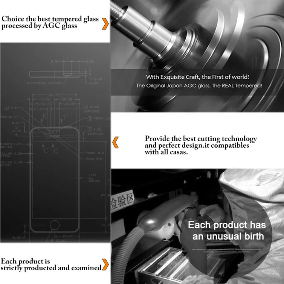 H&lOO 9H 4D Anti-Explosion Screen Protector Tempered Glass For iPhone X 5.8 inch 8 8 plus Premium Protective Toughened Film (8)