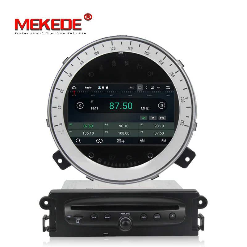 Flash Deal car multimedia player PX3 Android 7.1 Car DVD Player Stereo for BMW Mini Cooper 2006-2013 with Radio WiFi BT GPS navigation 1