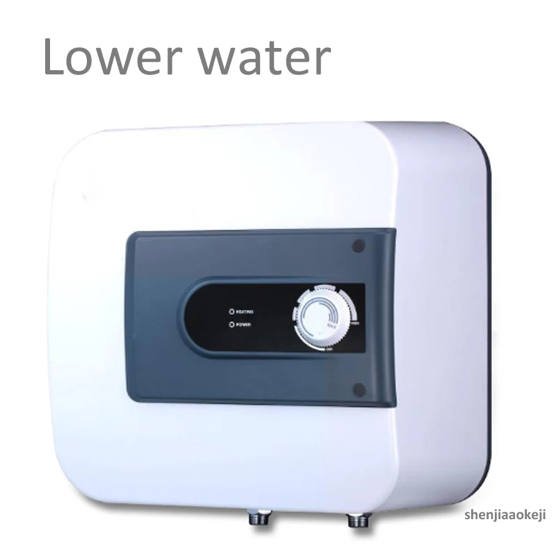 Мгновенный Электрический водонагреватель с квадратным баком 10л, мини бытовой нагреватель для сохранения тепла, мгновенный индукционный быстрый нагреватель для горячей воды, 1500W220V - Цвет: Lower-outlet water