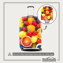 Dispalang плотный эластичный Эластичный Защитный чехол для багажа 18-30 дюймов Чехол на колесиках с принтом фруктов дождевик пылезащитный чехол для чемодана