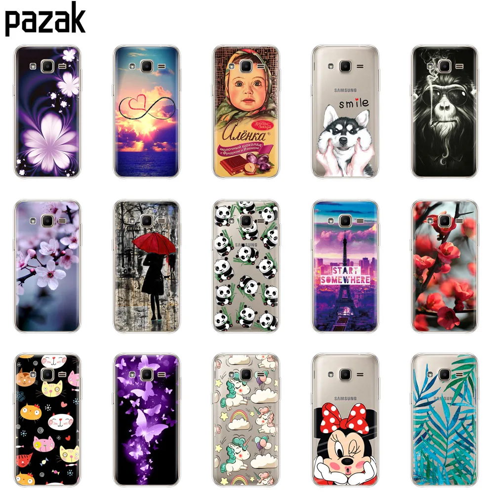

silicone Case For Samsung Galaxy J2 SM-J200F J200H Case for samsung J2 2015 4.7inch back phone cover 360 full protective coque