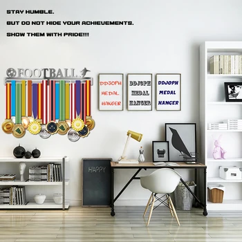 

DDJOPH Sport meda hanger Football medal holder Medal display rack 46cm L hold 36~45 medals