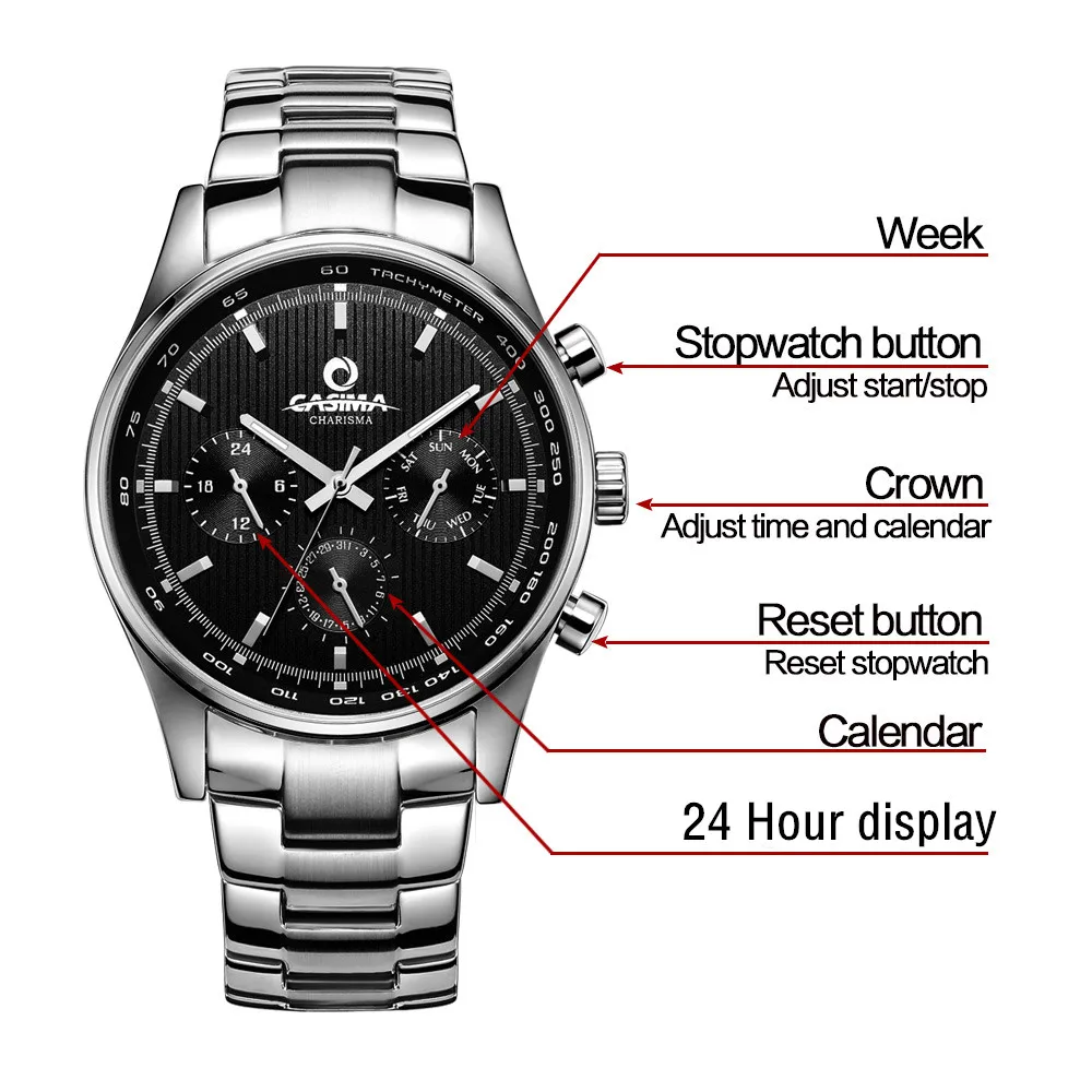 Мужские модные часы Reloj Hombre деловые повседневные спортивные кварцевые Роскошные