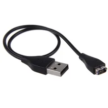DHL Free shipping 100pcs/lot wholesale USB Charger Charging Cable For Fitbit Charge HR Smart Wristband Black
