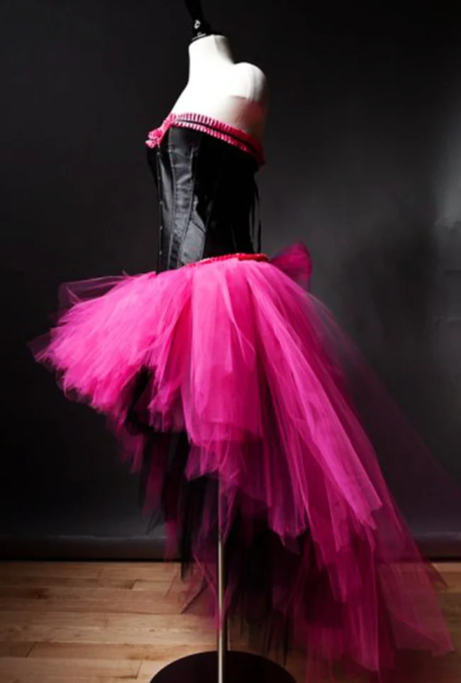 hot pink corset dress