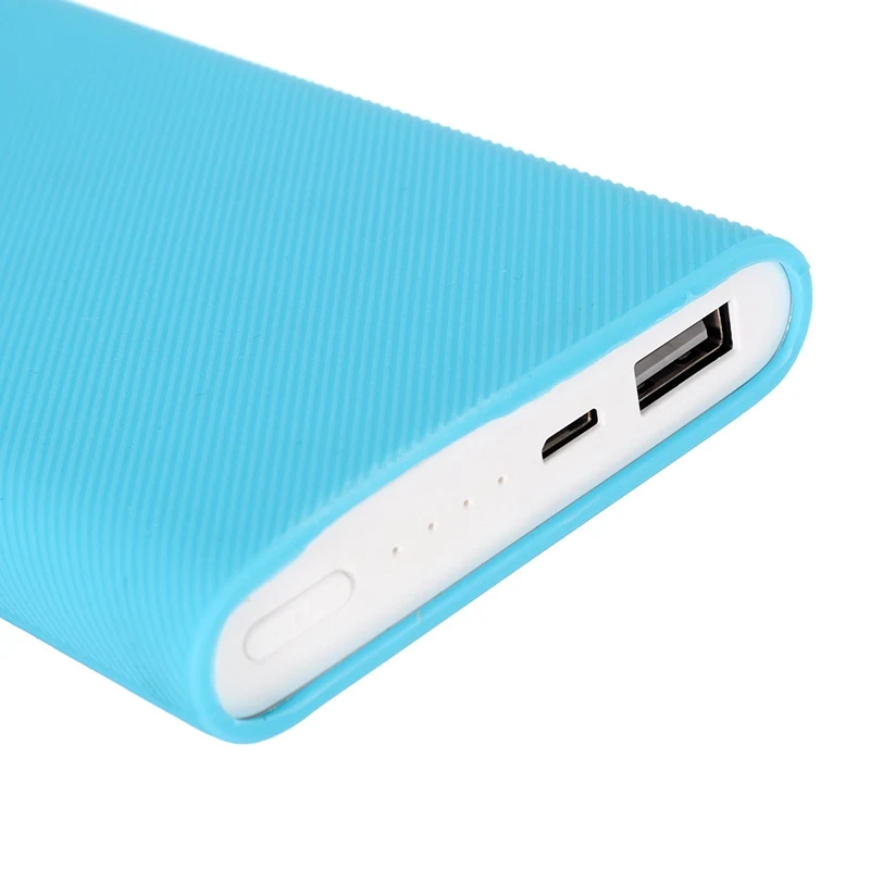 Высококачественная силиконовая защитная задняя крышка чехол для Xiaomi Mi 2-го поколения power Bank 10000mAh 13,5X8X1 cm