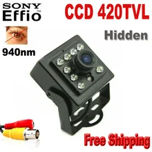 420tvl Sony CCD 10PCS 940nm led camera mini ccd Camera Covert Night vision camera IR Camera mini kamera infrared cam cctv seelan