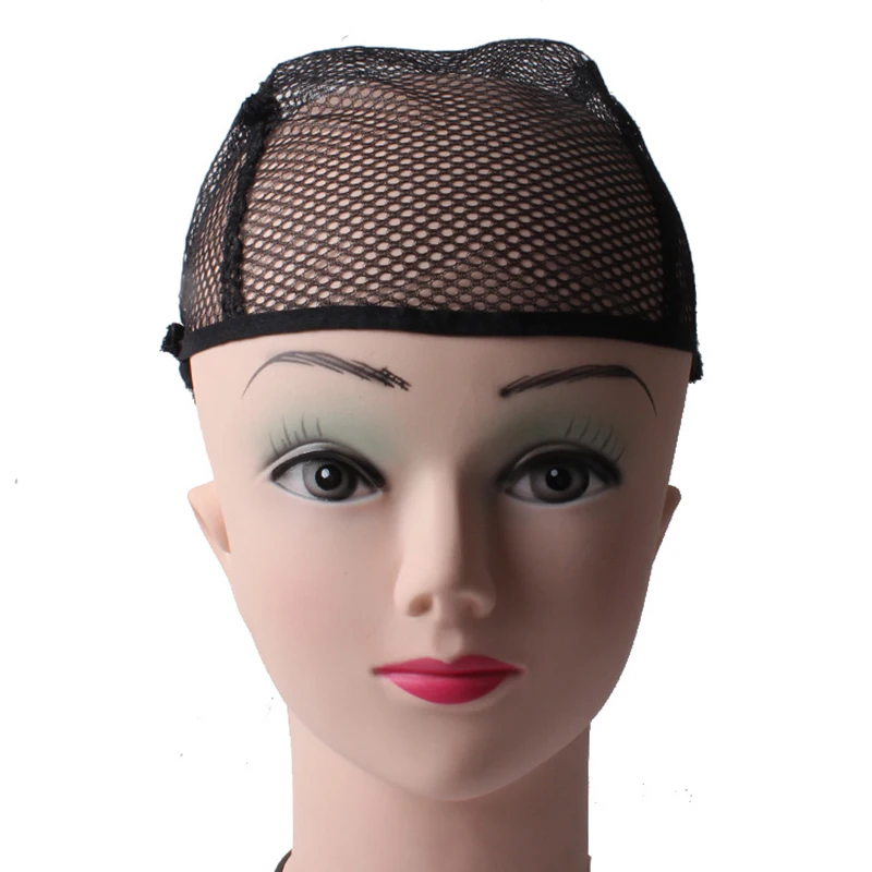 5 pcs Dome Style Mesh Wig Cap For Making Wigs Black Color Fashion