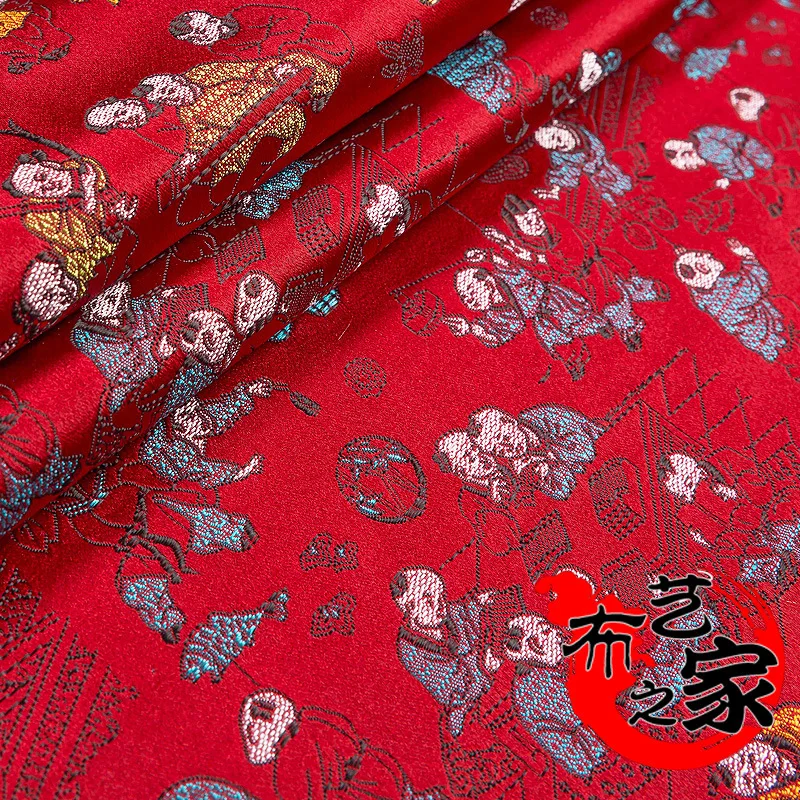 Tissus Patchwork 15 Thousand Sub Graph Imitation 35 Silk Brocade Satin , Mahogany Furniture Cushion Antique Cheongsam Fabric Tissus Patchwork 15 Thousand Sub Graph Imitation 35 Silk Brocade Satin , Mahogany Furniture Cushion Antique Cheongsam Fabric