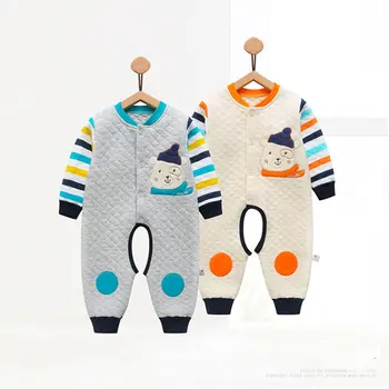

2018 Spring Cotton Long Sleeve Rompers for Newborn Baby Boy Fashion Outerwear Sport Jumpsuit Toddler Boys Clothing Infant Cloth