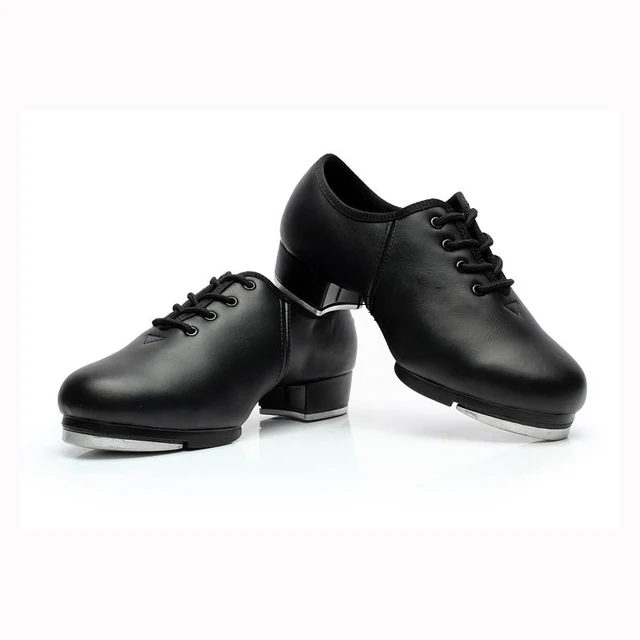 Boy's Tap ShoeMen Step Dancing Shoes Genuine Leather Kid's Tap Shoes