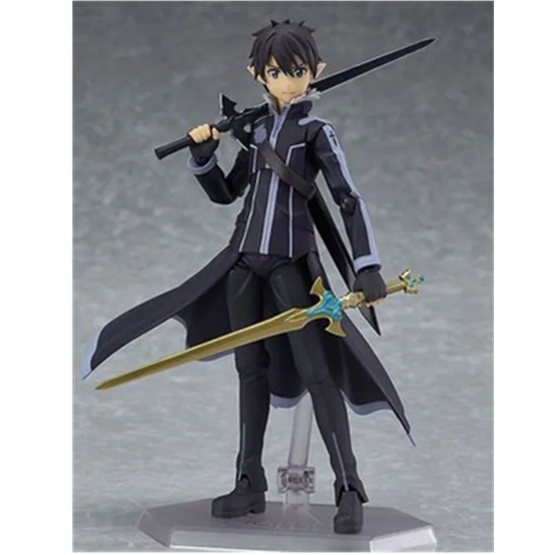 Japan Anime Sword Art Online Figma 289 Kirito Figures Toys Action Figure 14CM PVC Model Toy Doll with Box Kids Gift | Игрушки и хобби