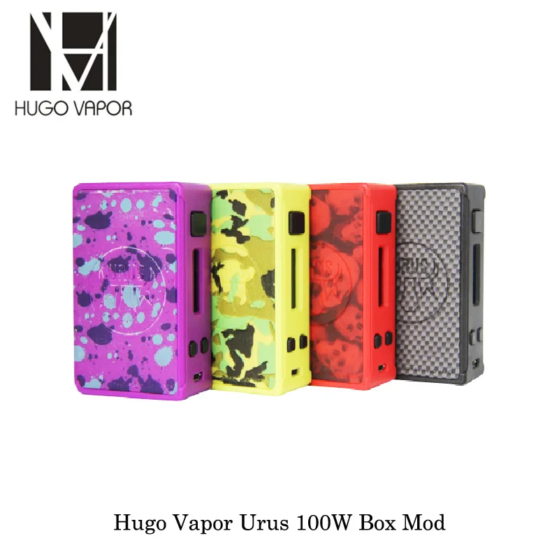 Электронные сигареты Hugo Vapor Урус 100 Вт Box Mod Vape создано Двойной 18650/20700/21700 батареи