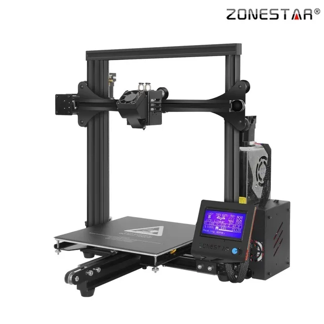Special Price ZONESTAR 2018 New Classic Full Metal Aluminum Fast Assembly Super Base Dual Extruder Auto Mix Color 3D Printer DIY KIT Ender 3