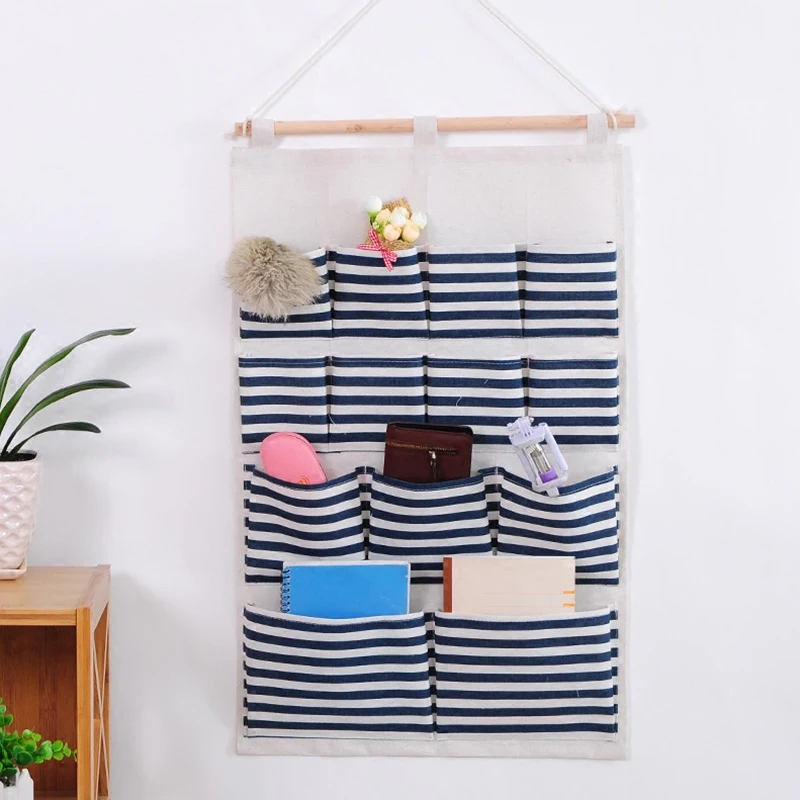 Cloth Art Hanging Storage Bag Bedroom And Dormitory Wall-mounted Behind ...