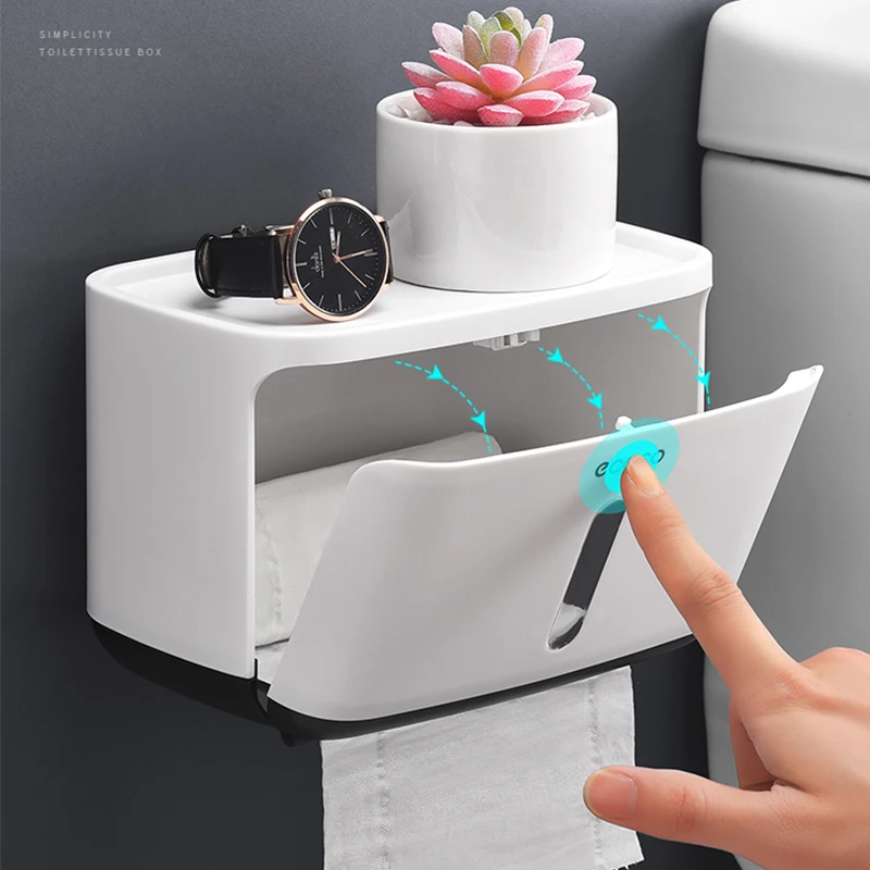 Billige Wasserdicht Wc Papier Halter Kreative Kunststoff Bad Wc Rollen Halter Wand Montiert Küche Papier Handtuch Halter 2019 Neueste