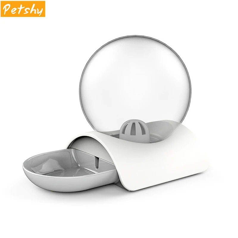

Petshy Pet Water Dispenser Bubble Automatic Cat Water Fountain Large Capacity Cats Dogs Drinking Bowl 2.8L No Electricity