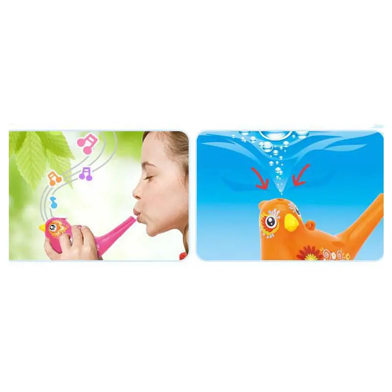 Цветной рисунок вода птица свисток Bathtime музыкальная игрушка для детей для раннего развития детская Подарочная Игрушка музыкальный