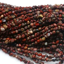 Натуральный красный BRECIATED яшма маленький самородок свободной формы бусины подходят для ювелирных изделий 1" 03950