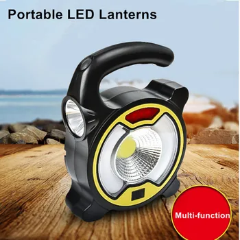 

S2834 Portable Led Handy Light Lamp Solar Light USB Rechargeable Led Highlight Multi-function Outdoor Flashlight 4 Modes Camp