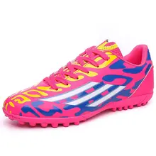 

TOURSH Soccer Shoes Men Kids Football Boots Chuteira Futebol Original Profissional Turf Shoes Sapatos De Futebol Indoor 33-44