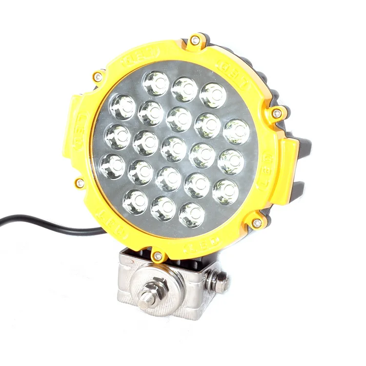 

CZG-763 Yellow spot light 63w for Trailer 63w led work light for truck 7" round led work light for heavy duty 7 inch 63w lamp