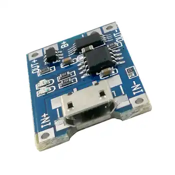 Micro USB 5V 1A 18650 TP4056 Lithium Battery Charger Module Charging Board With Protection Dual Functions 1A Li-ion