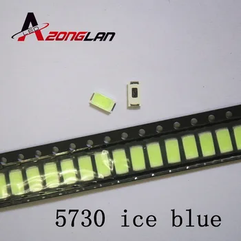 

Free shipping 4000PCS 5730 diode Ice blue SMD LED 5630 Light emitting Diode Factory direct sale PLCC-2 5730 SMD/SMT Blue led