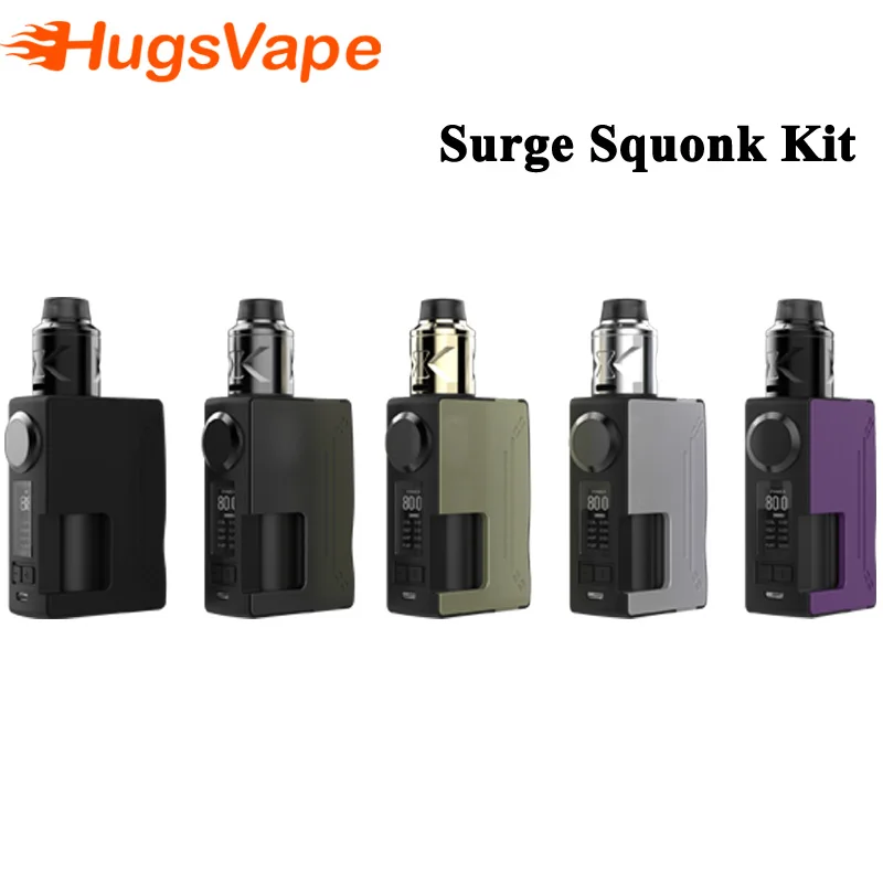Оригинальный набор Hugsvape Surge Squonk 80 Вт пульсометр с атомайзером Piper Rda электронная