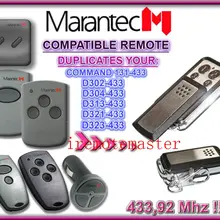 Aftermarket MARANTEC D302-433, D304-433, D313-433, D323-433, D321-433, команда 131-433 совместимые пульты дистанционного управления 433 МГц