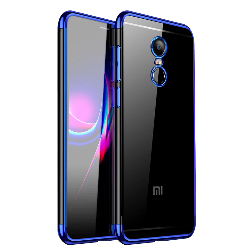 

Xiaomi Redmi Note 4X Case Cover Transparent Soft Silicone Silm Plating TPU Back Cover For Xiaomi Redmi Note4X Note4 Phone Coque