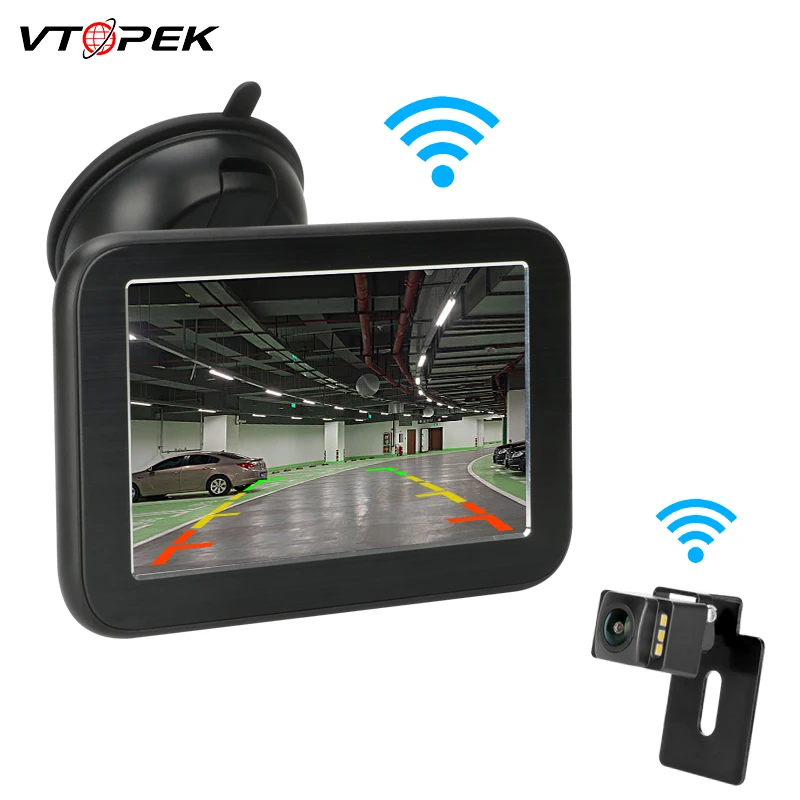 

5 Inch TFT LCD HD Digital Wireless Car Monitor Display Cameras Reverse Camera Parking System for Car Rearview Monitors NTSC PAL