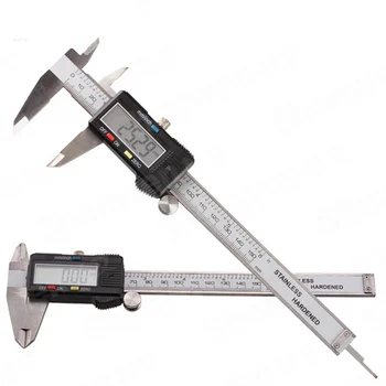 

6 "150 mm Carbon Fiber Widescreen Electronic digital meter caliper Micrometer Caliper Electronic Inner depth measuring Tool