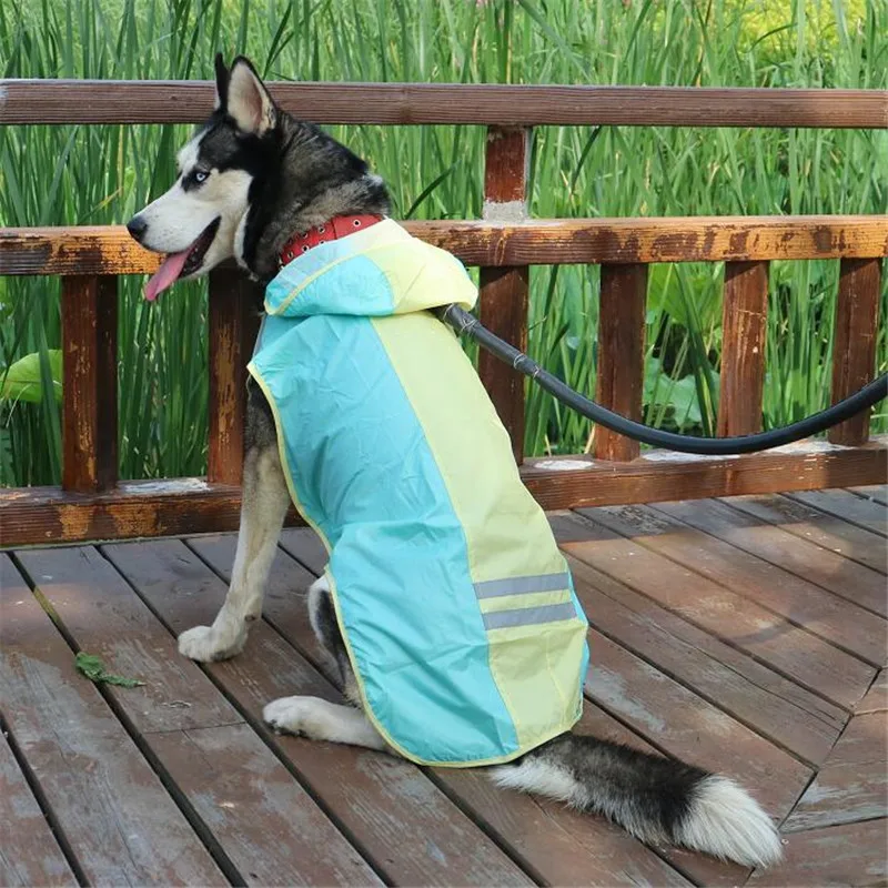 

OnnPnnQ Dog Raincoat For Dogs Waterproof Coat Jacket Reflective Dog Raincoat Clothes For Small Medium Large Dogs Labrador