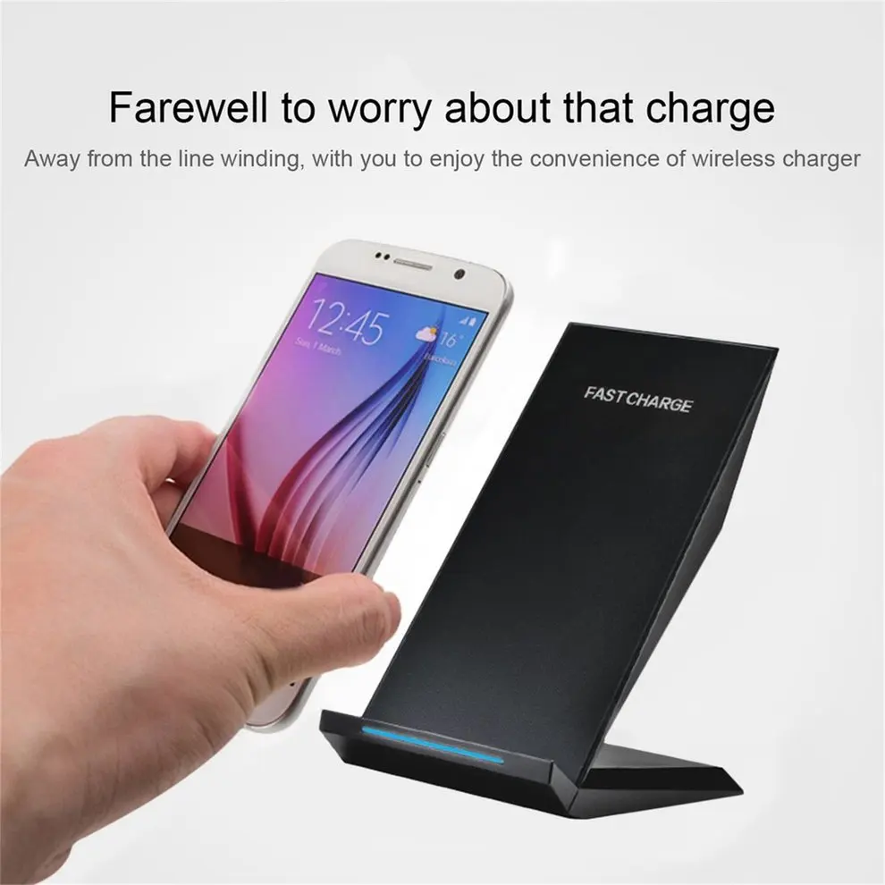 

8pcs General Fast Charging Wireless Charger Stand Holder Ultra-thin Standard Charger Base For Samsung