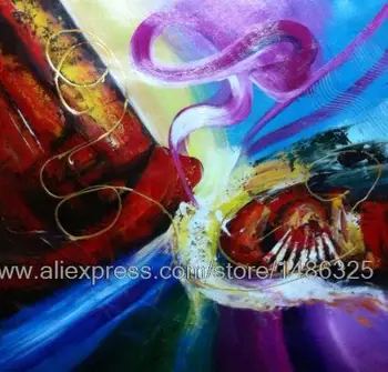 

Abstract Acrylic Painting On Canvas 100% Hand Painted Large And Colourful Us Acrylic Garden Decoration Canvas Artwork Pictures