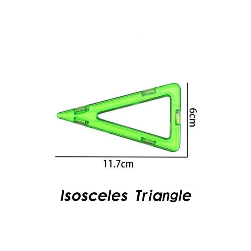 Magnetic Blocks Isosceles Triangle Graphics Children Toy Enlighten Bricks Designer DIY Sheet for Kids | Игрушки и хобби