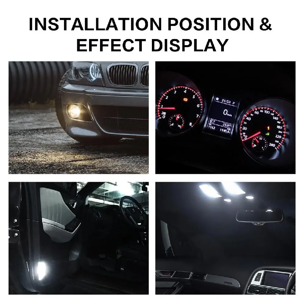 Oslamp 10 шт. T10 светодиодный светильник сигнальная Поворотная лампа Canbus W5W 192 SMD