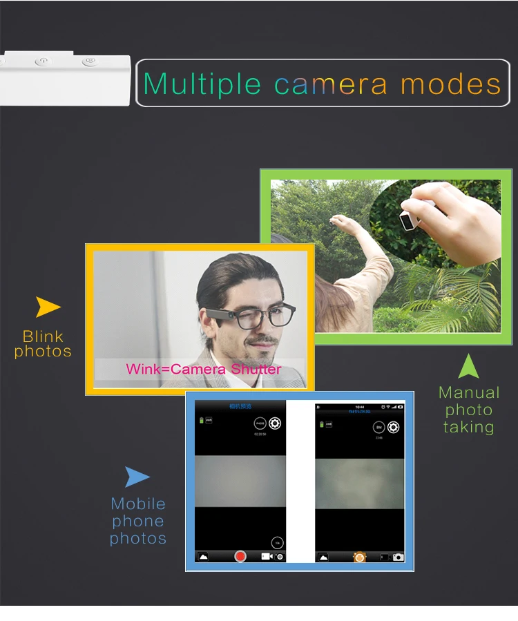 8MP Full HD 1080 p 32 gb tf wifi Wink умная портативная Спортивная камера видео рекордер очки Портативные видео очки
