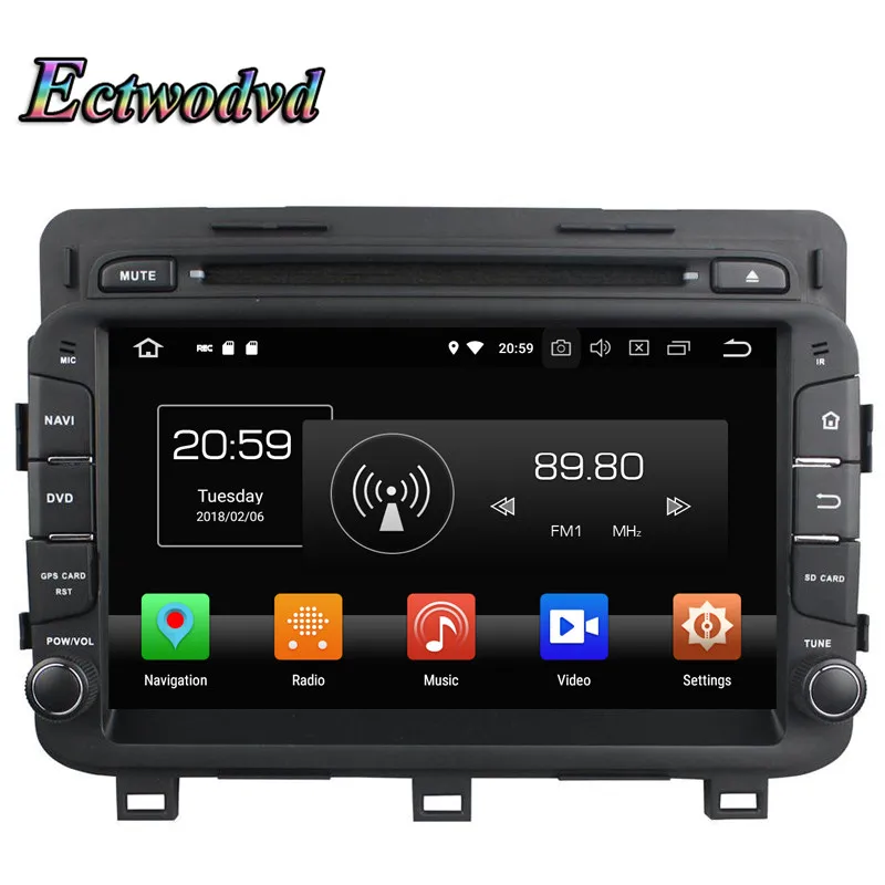 Excellent Ectwodvd Octa Core 4G RAM 64G ROM Android 9.0 Car Multimedia DVD Player GPS HeadUnit For Kia K5/Optima 2014 1