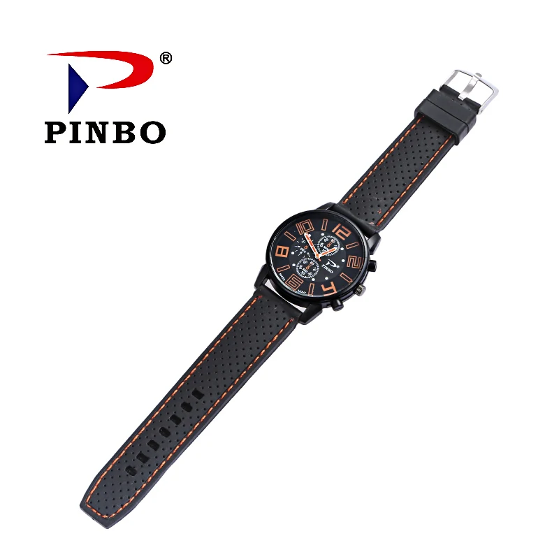 PINBO, модные спортивные мужские часы с хронографом, лучший бренд, роскошные кварцевые часы, Reloj Hombre,, мужские часы, relogio Masculino
