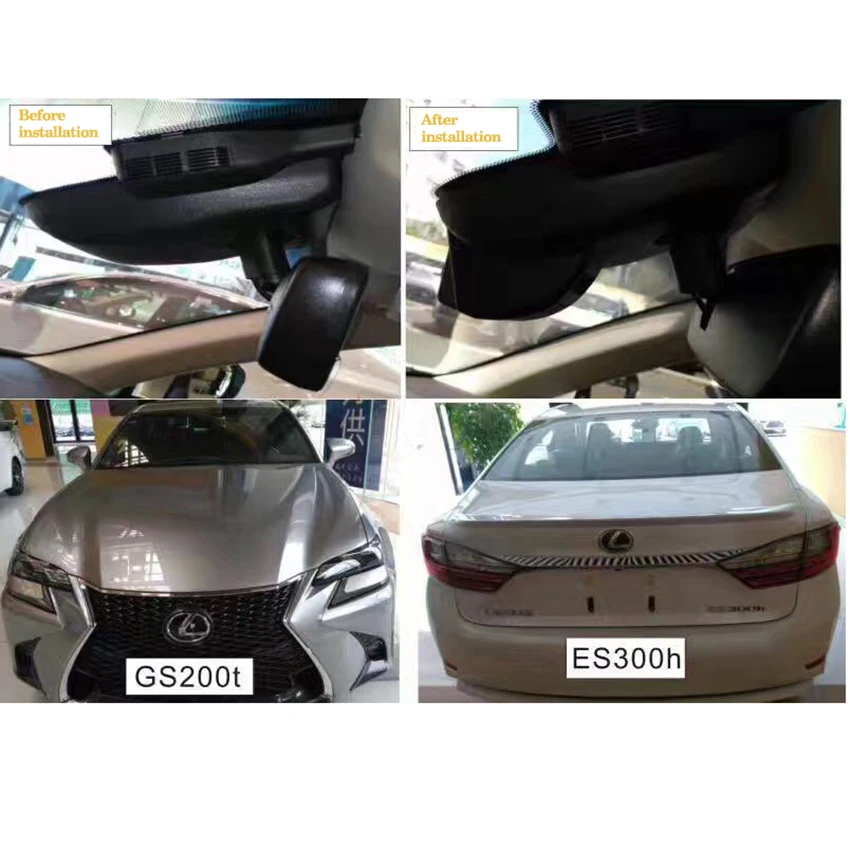 Liislee автомобильный Wifi DVR видеорегистратор камера FHD 1080P регистратор для Lexus GS200T ES300H