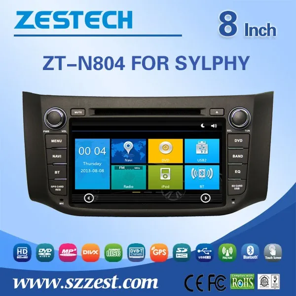 Горячая распродажа в dash 8 дюймов 2 дин навигационная система для Nissan Sylphy / Sentra Almera