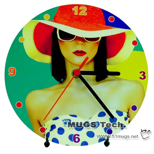 10 шт./лот сублимированный МДФ 20 см белый деревянный брелок HB часы для круглой формы толщиной 6 мм