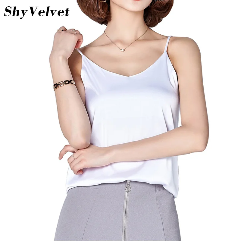 Women Camisole Camis Silk Halter Top 2018 Sexy Sleeveless