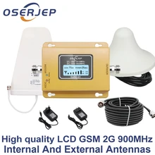 ЖК-дисплей GSM 900 МГц UMTS 2 г/3 Gcelular мобильный телефон сигнал повторитель 900 МГц усилитель+ LPDA/потолочная антенна