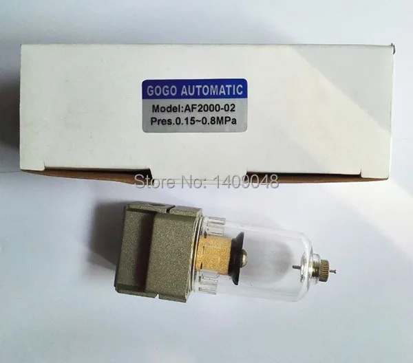 Пневматический воздушный фильтр GOGO AF2000-02/02D 1/4 дюймов AF2000-01 1/8 дюймов SMC тип установки для очистки воздуха с медным Авто Ручной слив