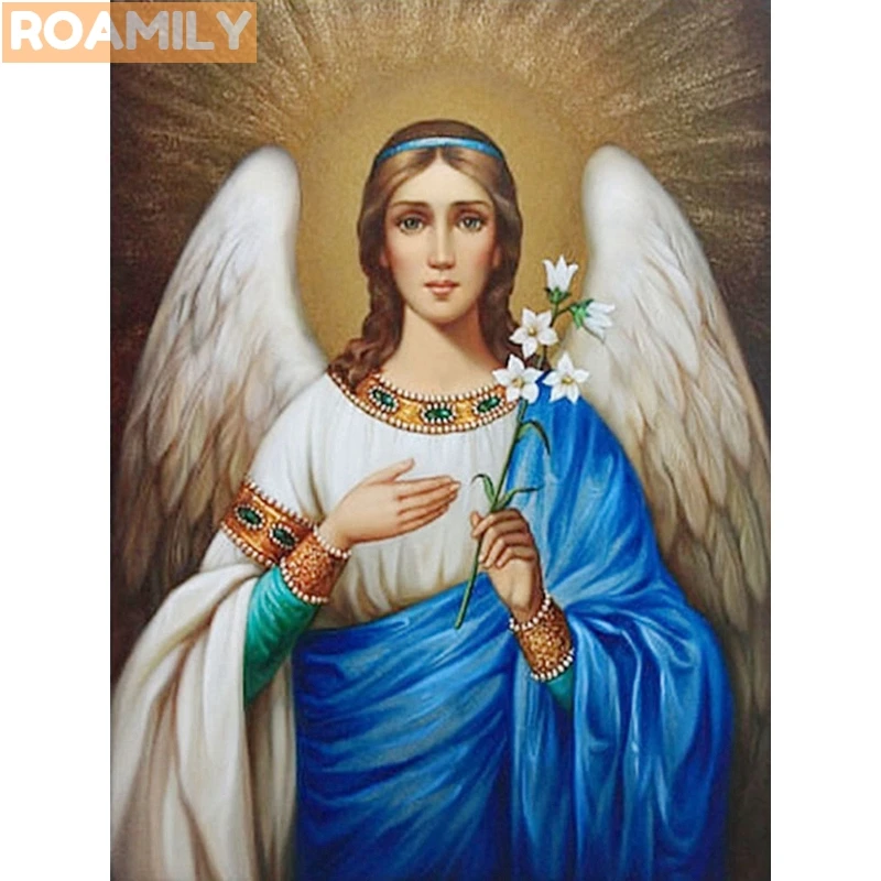 ROAMILY икона алмазная религиозные DIY вышивка алмазами картины из мозаики полный